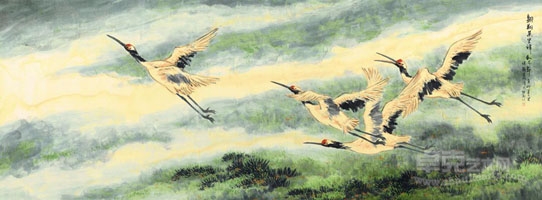 翱翔万里祥和千年：张渊之丹顶鹤